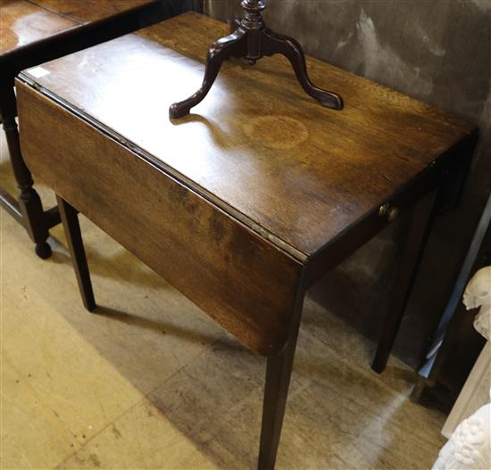 A George III oak Pembroke table